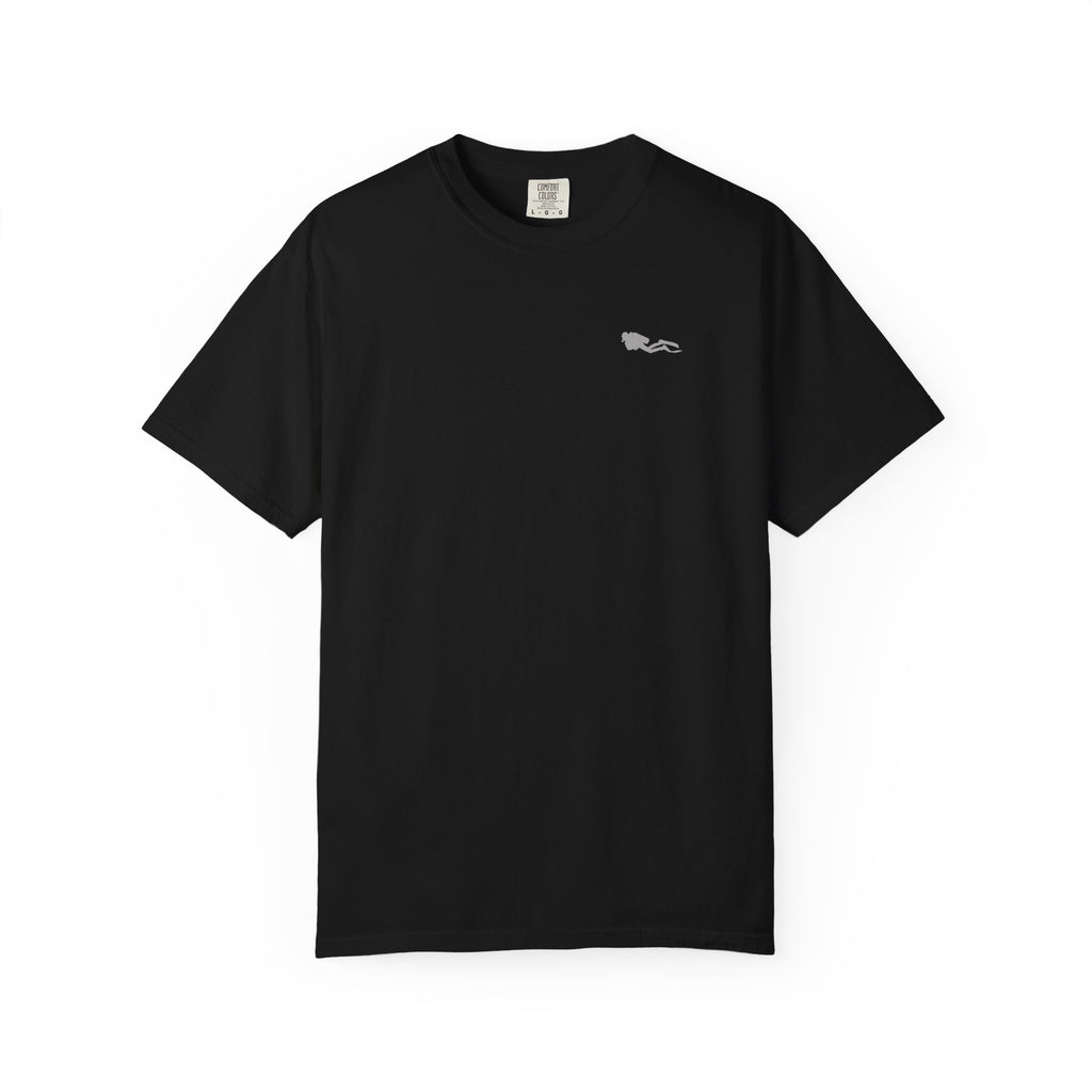 Scuba Diver T-Shirt – Diver Down Flag Backprint | Comfort Colors