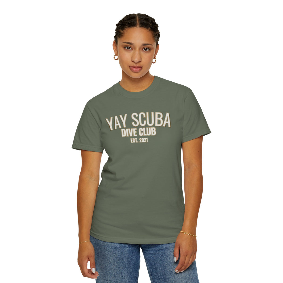 YAY Scuba Dive Club T-Shirt varsity-inspired