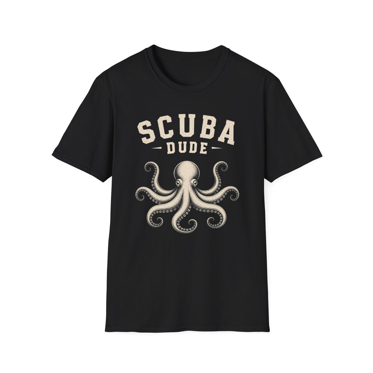 Scuba Dude T-Shirt  |  Vintage Octopus Dive Design