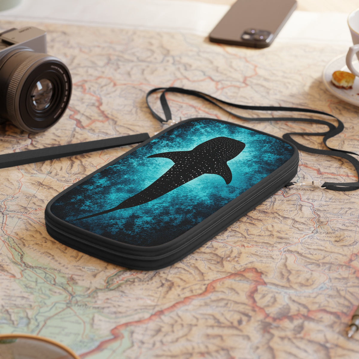Whale Shark Passport Wallet Scuba & Ocean Travel Document Holder