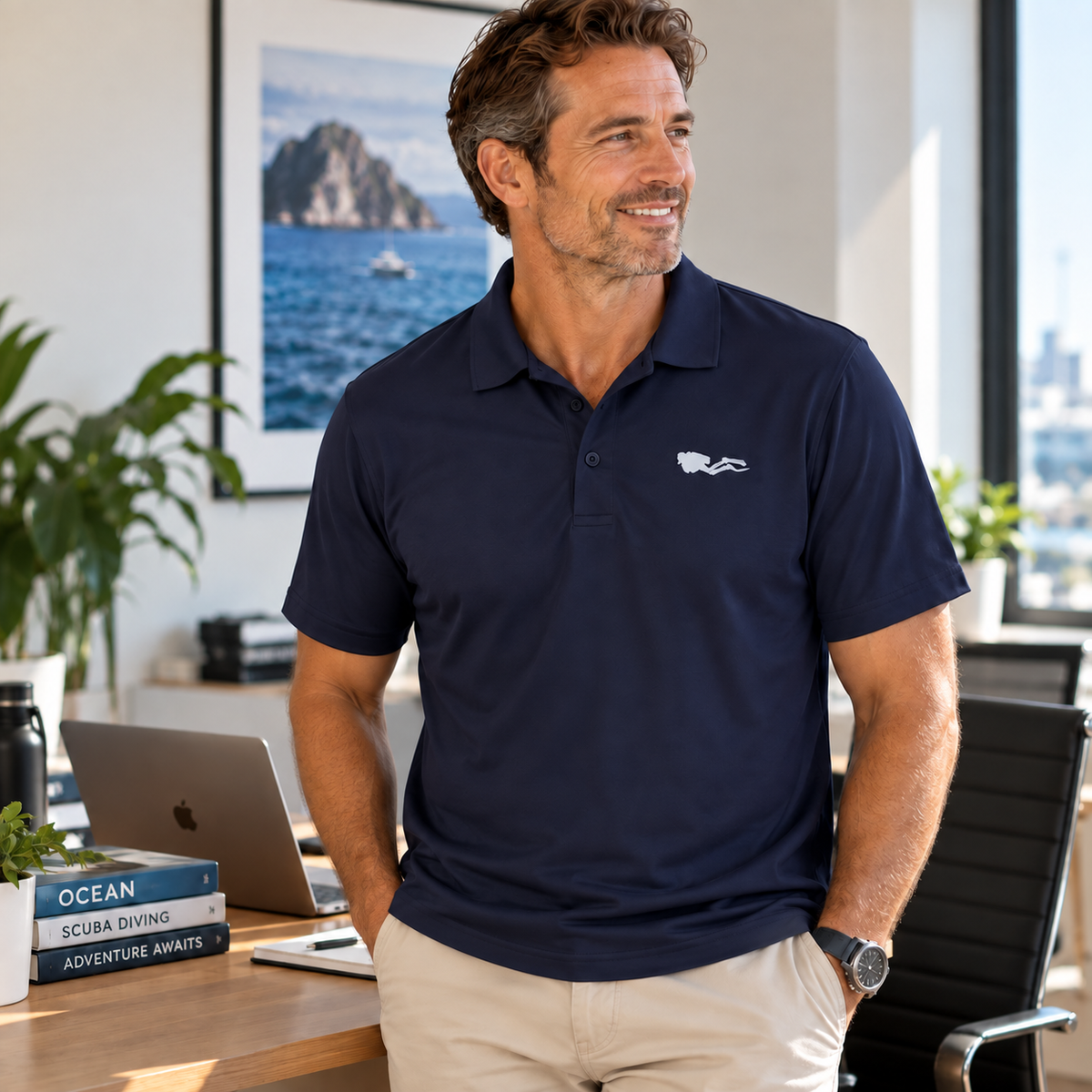 Scuba Diver Performance Polo – Sport-Tek ST550 Scuba Diving Shirt