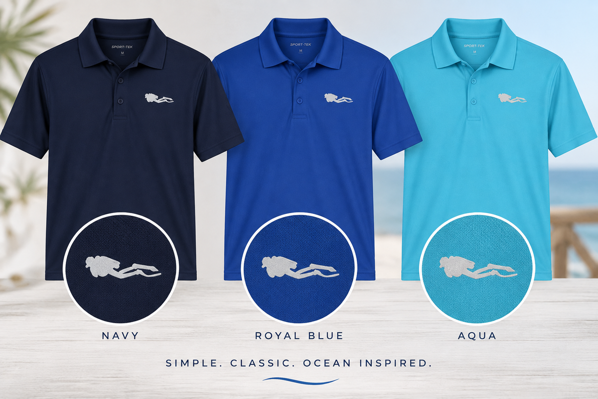 Scuba Diver Performance Polo – Sport-Tek ST550 Scuba Diving Shirt