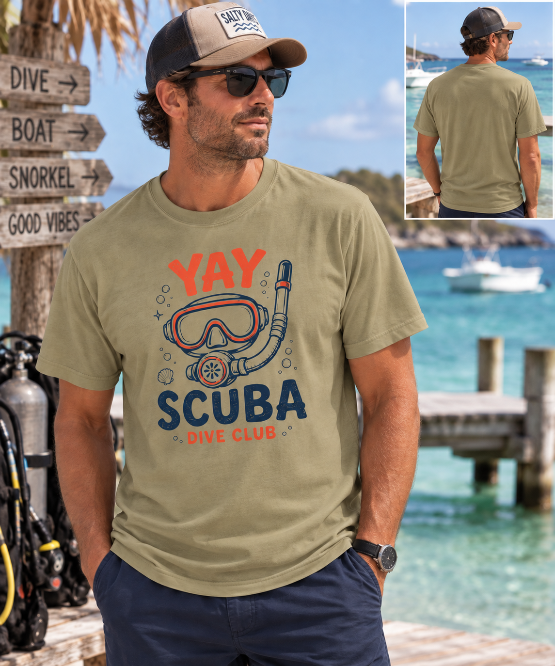 YAY Scuba Dive Club T-Shirt | Comfort Colors
