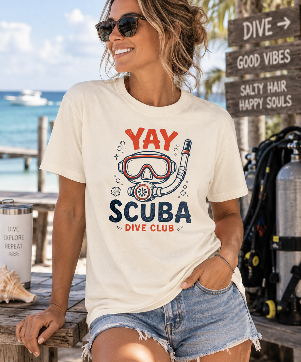 YAY Scuba Dive Club T-Shirt | Comfort Colors