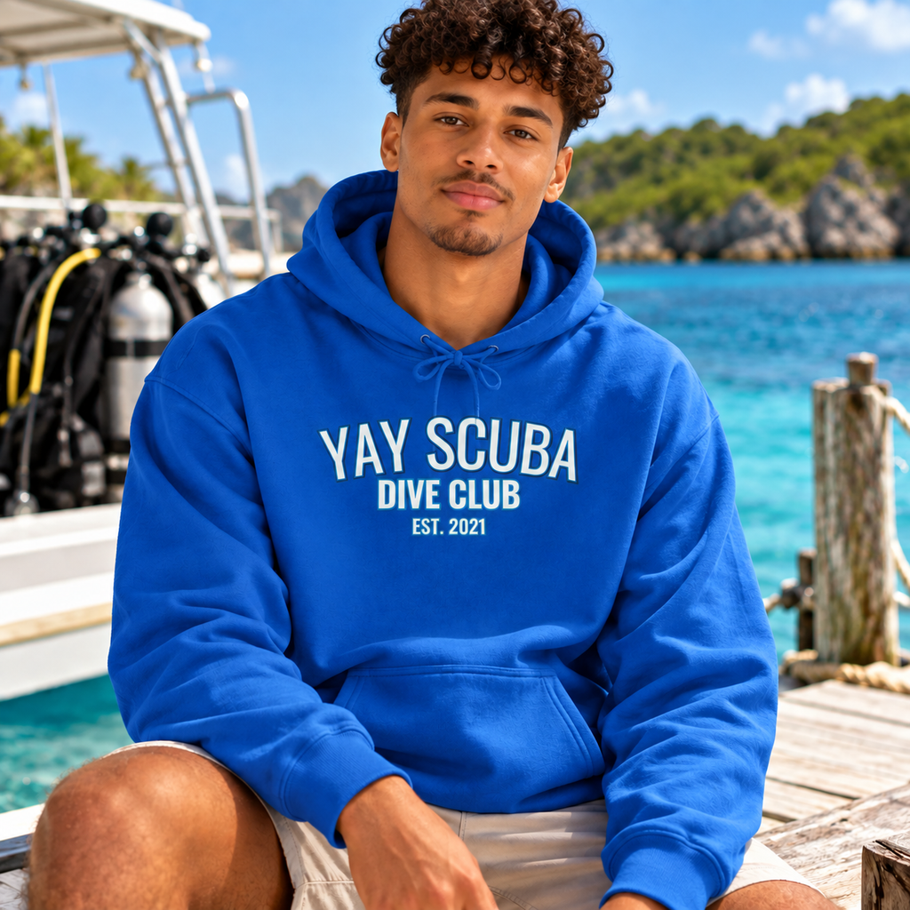 YAY Scuba Dive Club Hoodie | Scuba Diving Sweatshirt, Est. 2021