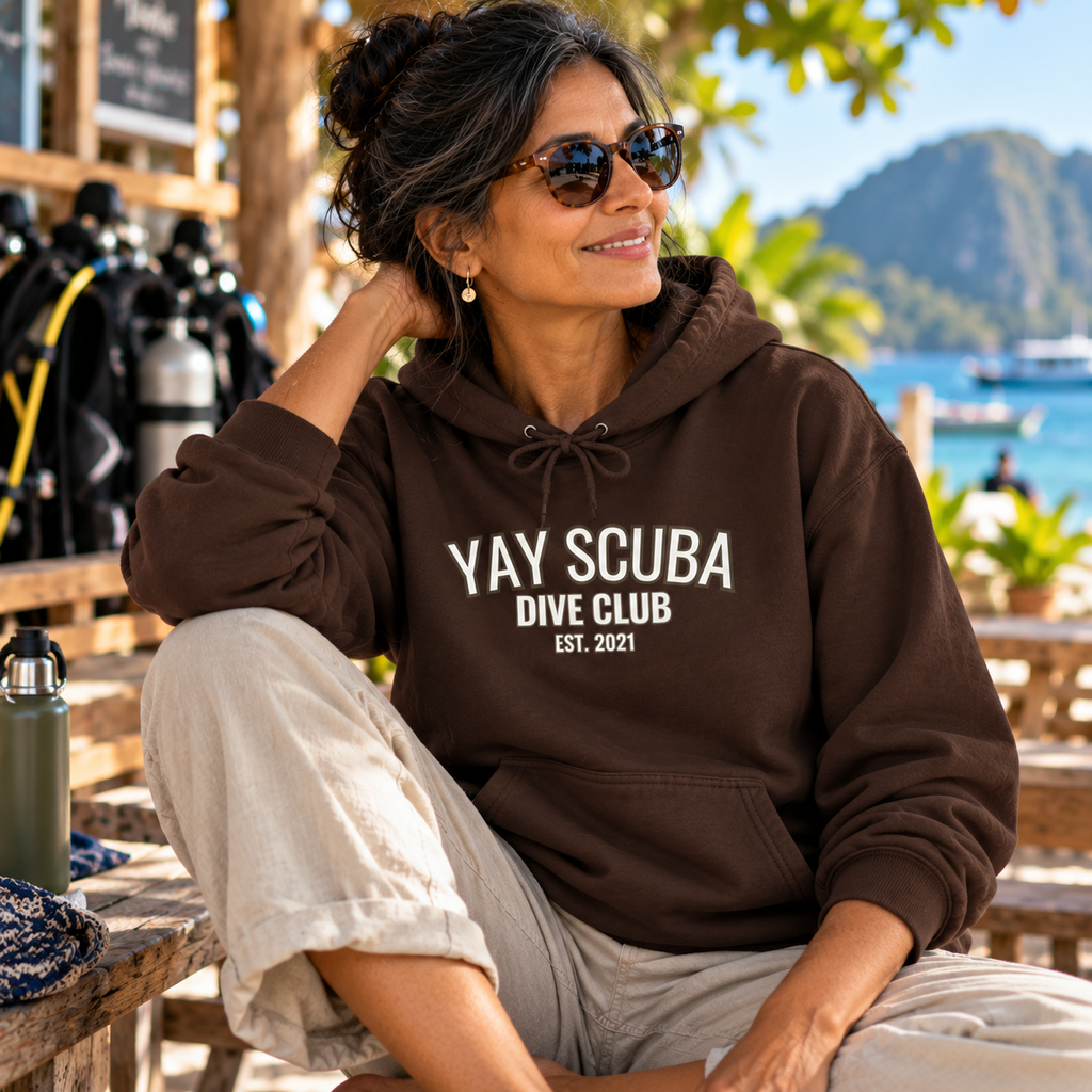 YAY Scuba Dive Club Hoodie | Scuba Diving Sweatshirt, Est. 2021