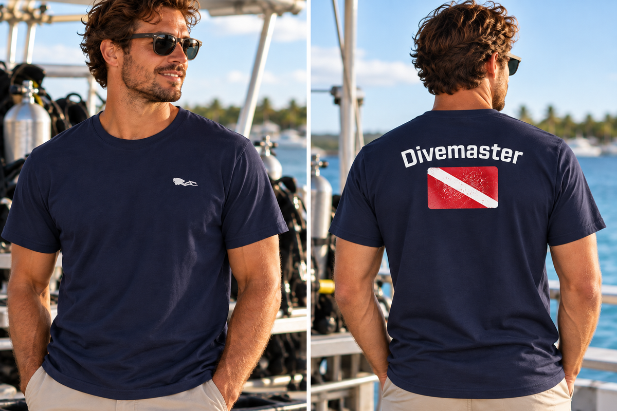 Divemaster Flag T-shirt | Scuba Diver Dive Flag Tee