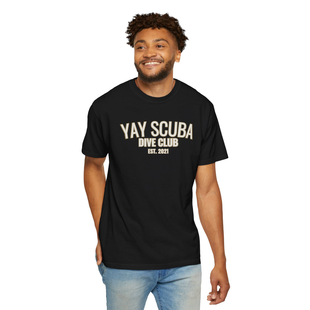 YAY Scuba Dive Club T-Shirt varsity-inspired