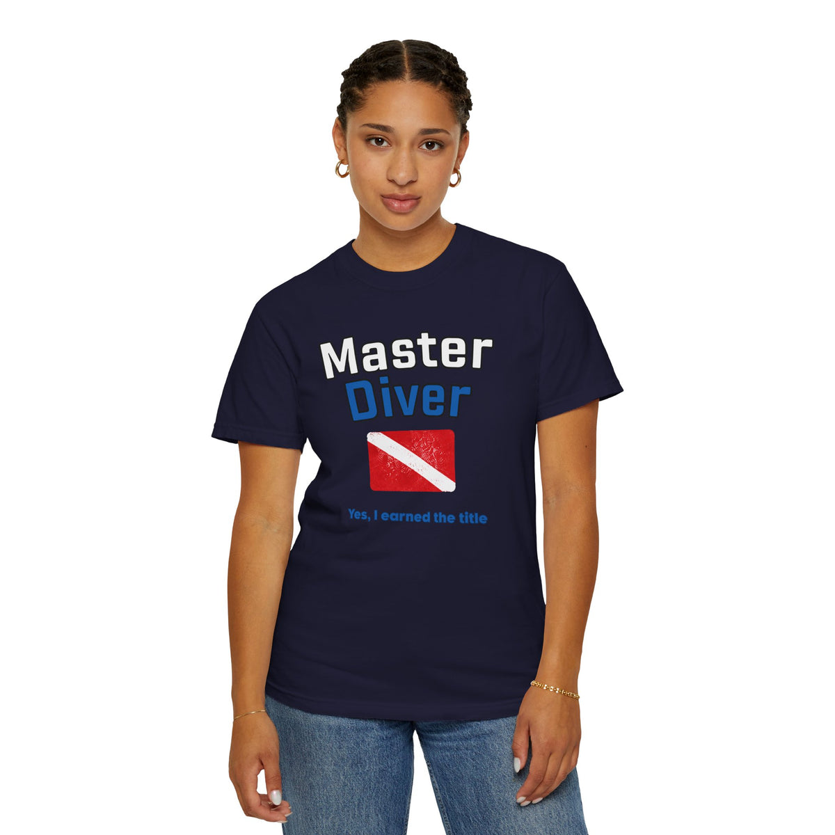 Master Diver T-Shirt! Dive Flag Design “I Earned the Title”