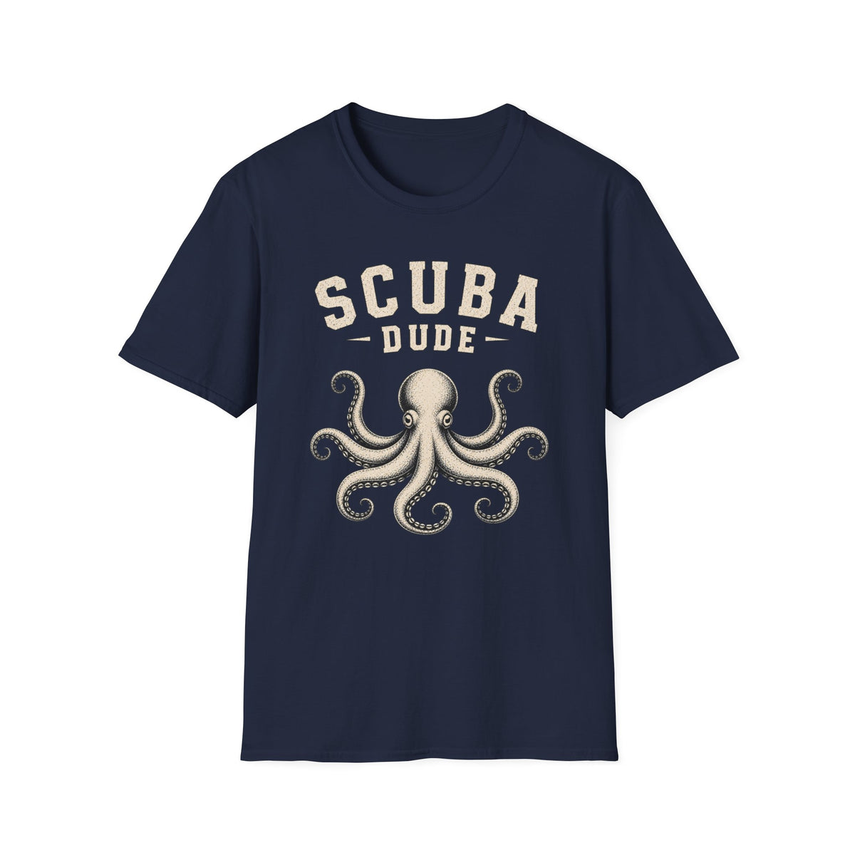 Scuba Dude T-Shirt  |  Vintage Octopus Dive Design
