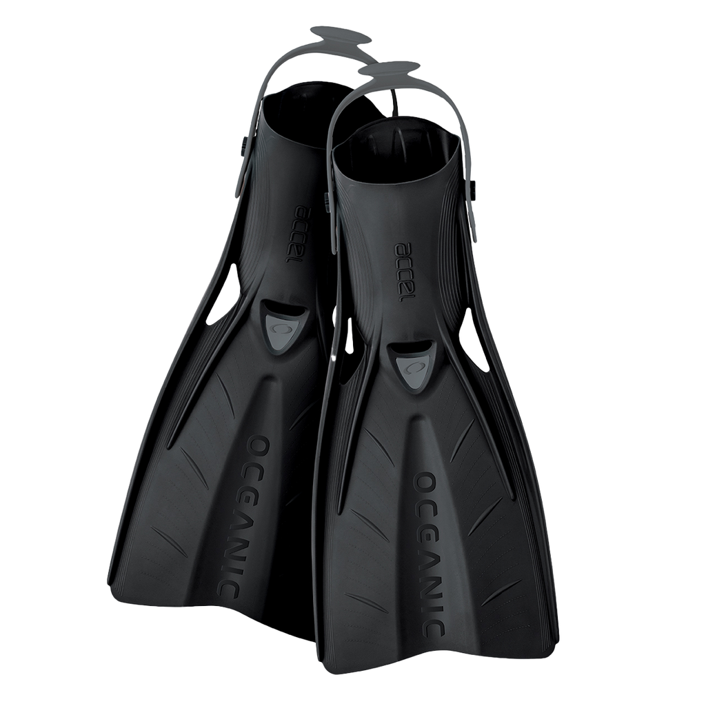 Oceanic Accel Open Heel Fins for Scuba Diving