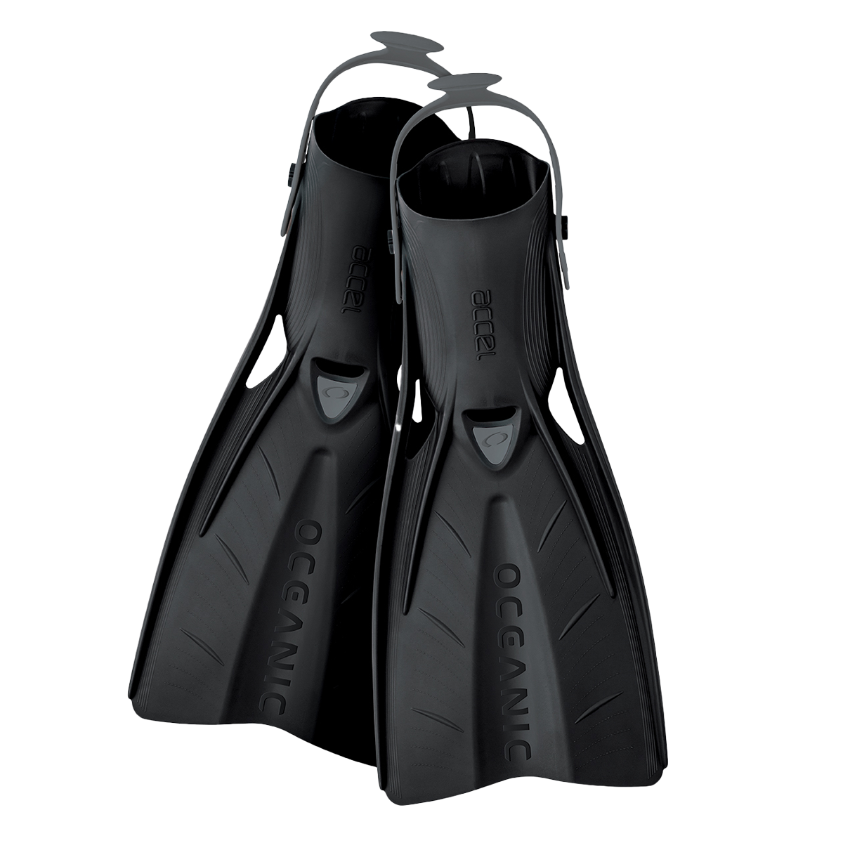 Oceanic Accel Open Heel Fins for Scuba Diving