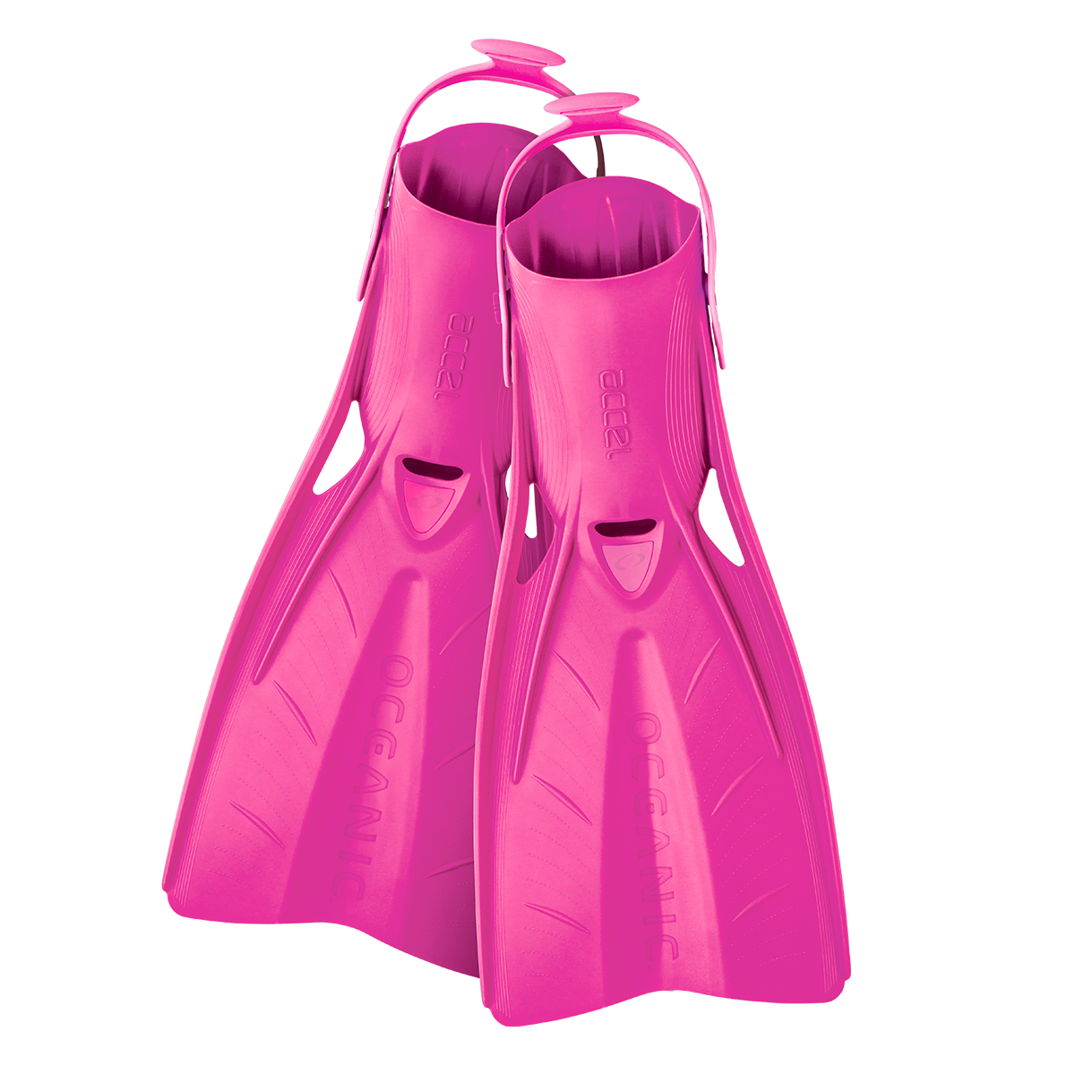 Oceanic Accel Open Heel Fins for Scuba Diving