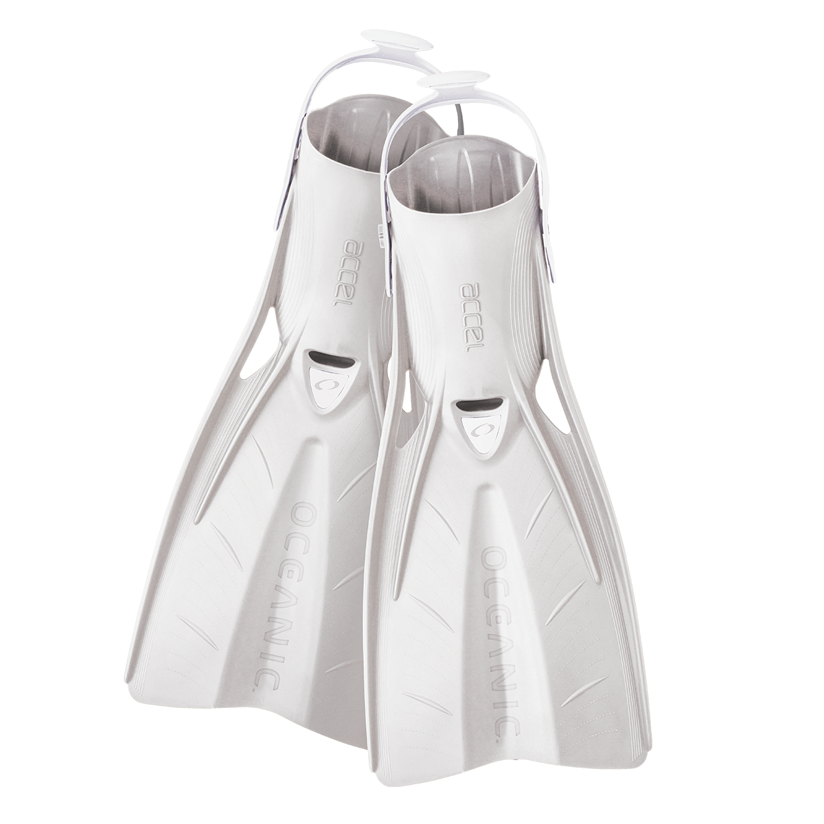 Oceanic Accel Open Heel Fins for Scuba Diving