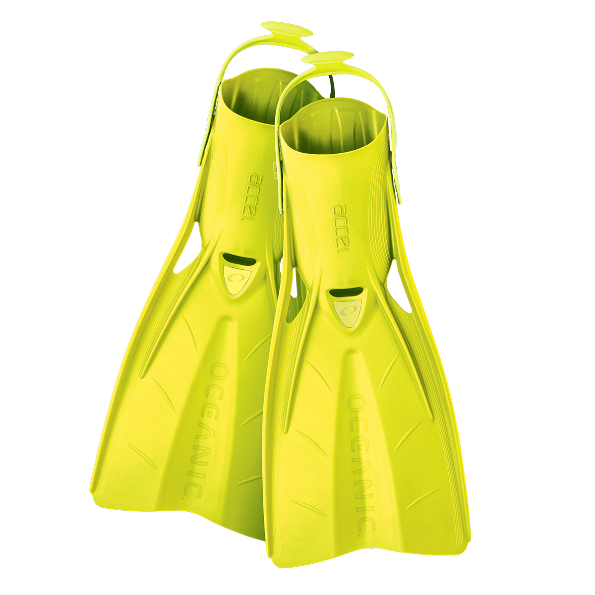 Oceanic Accel Open Heel Fins for Scuba Diving
