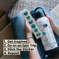 Dive Adventure Water Bottle + Stickers by Awesome Maps