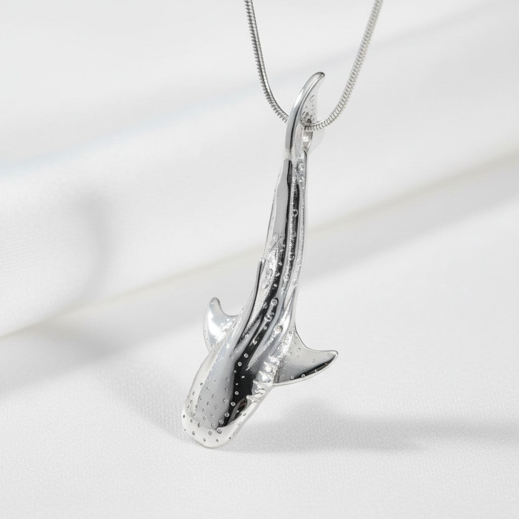 Whale Shark Necklace - Sealife Collection - Sterling Silver