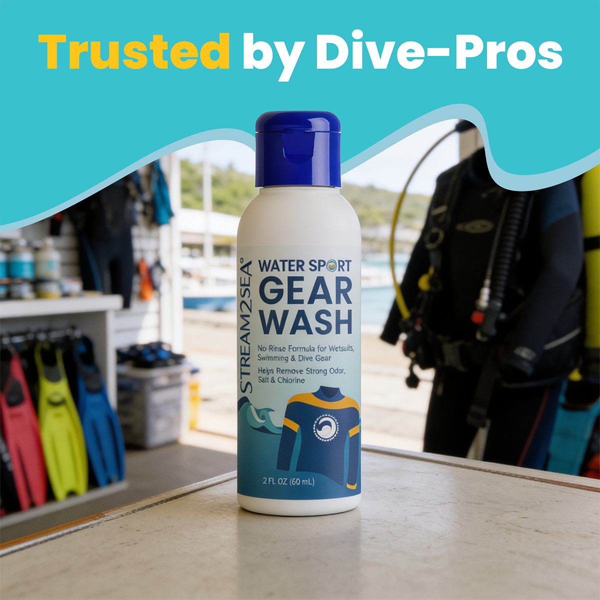 Stream2Sea Water Sport Gear Wash | Wetsuit & Dive Gear Cleaner