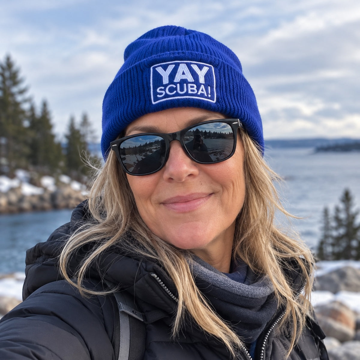 YAY Scuba Beanie | Embroidered Scuba Diving Hat