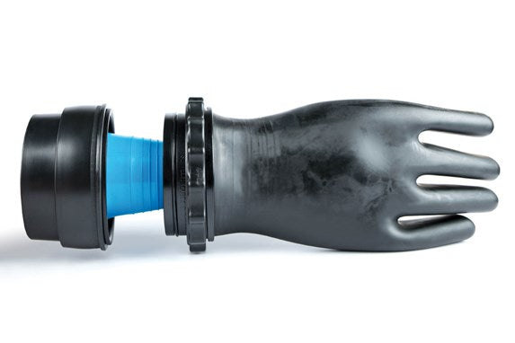 SI TECH Quick Glove + Blue PVC Dry Gloves | Drysuit Glove System