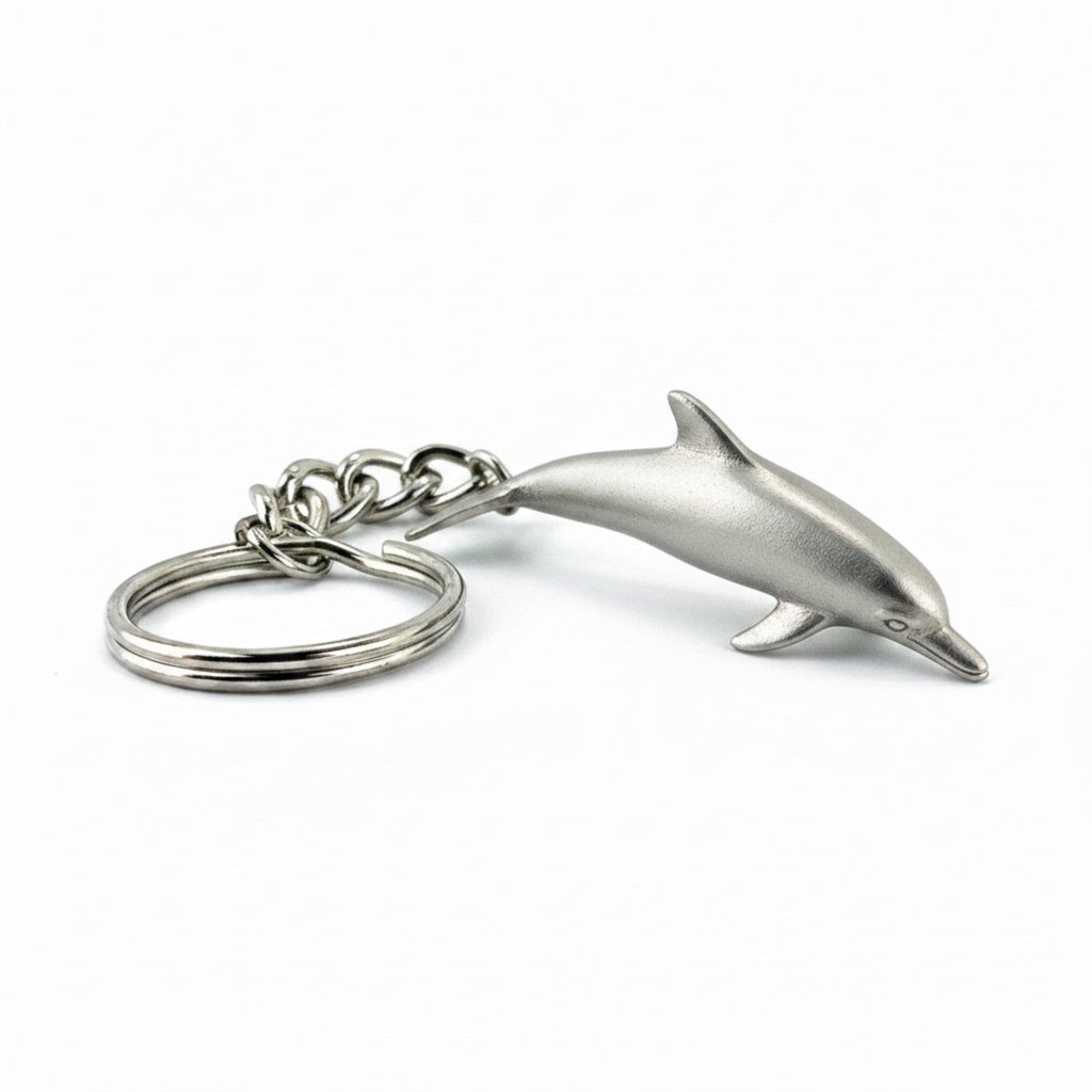Dolphin Keychain – Sea Life Collection – Pewter
