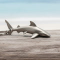 Grey Reef Shark Keychain – Sea Life Collection – Pewter