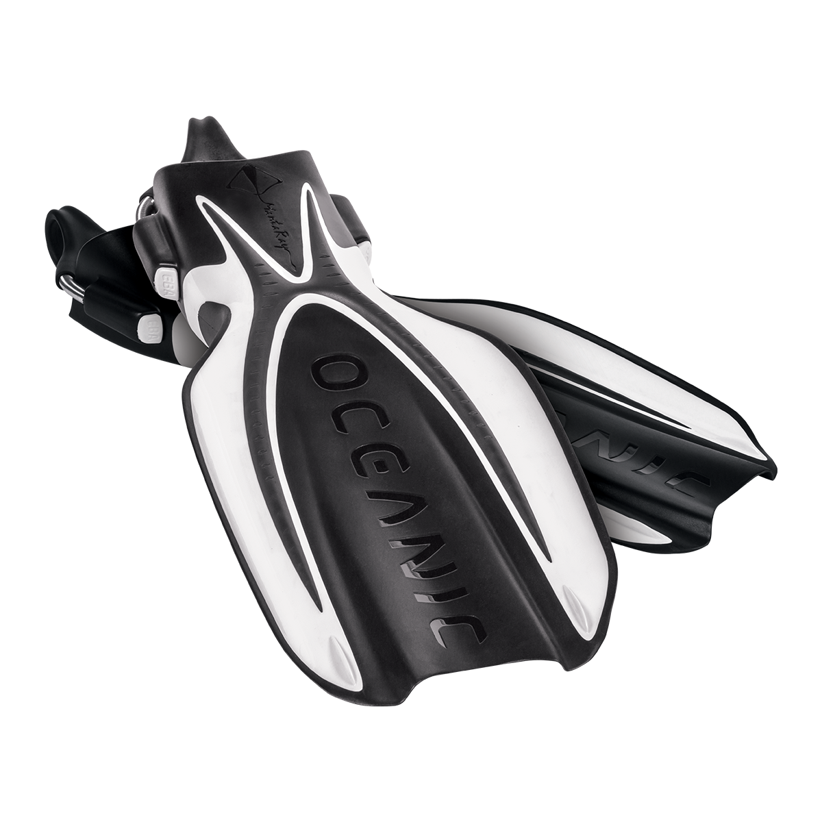 Oceanic Manta Ray Open Heel Fins for Scuba Diving