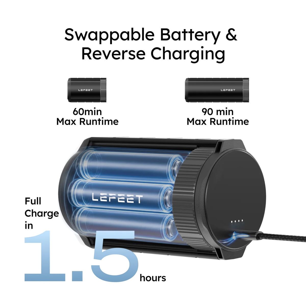 LEFEET P1 replaceable battery for underwater scooter