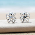 Octopus Post/Stud Earrings - "Leggs" - Silver