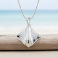Stingray Pendant Necklace – Sealife Collection – Sterling Silver