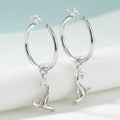 Sea Lion Hoop Earrings – "Salty" - Sterling Silver
