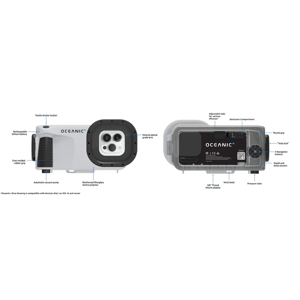 Oceanic Smart Housing for iPhone | Underwater Dive Housing
