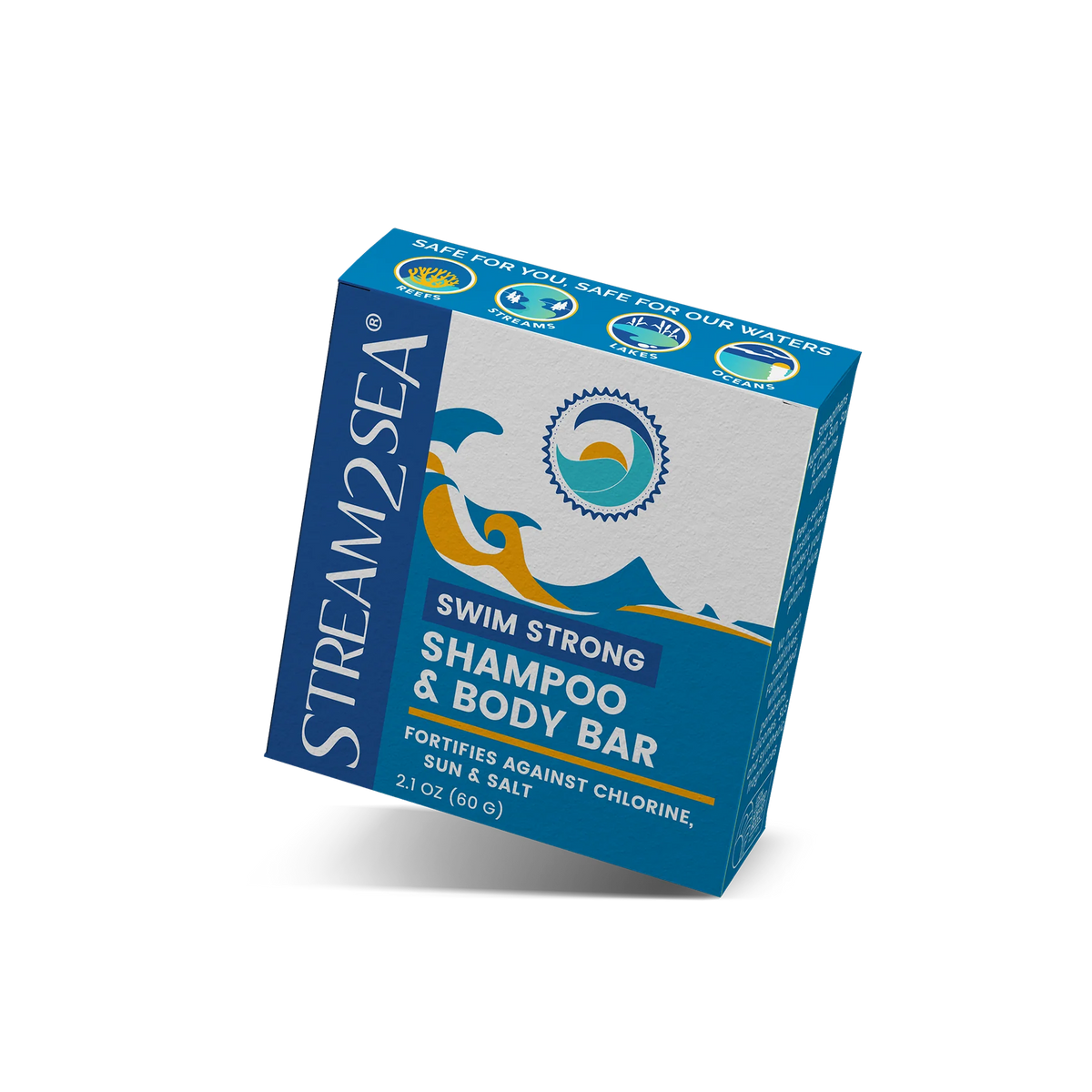 Stream2Sea Swim Strong Shampoo & Body Bar – For Swimmers & Divers